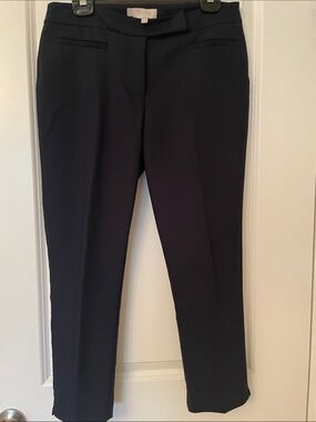 Navy Cropped Dress Pants for Women